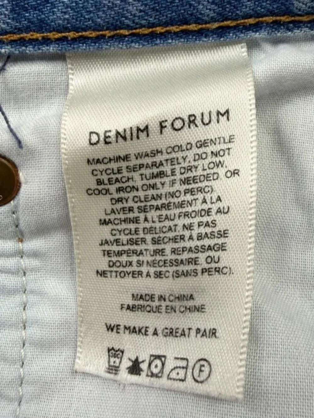 Denim Forum The Joni High Rise Loose Jeans Light Wash Size 24 29L